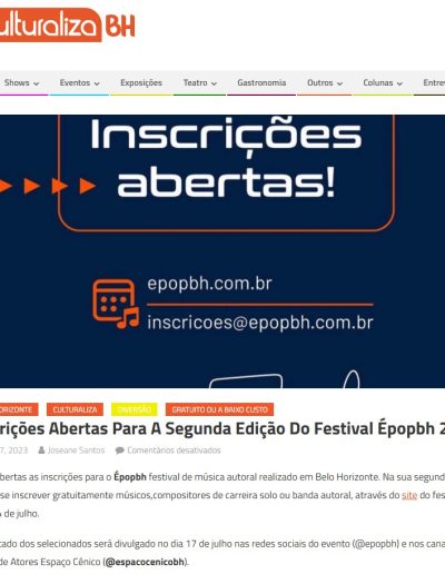 Épopbh - 3ª Edição